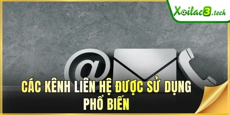Các kênh liên hệ được sử dụng phổ biến